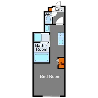 ソルナクレイシア都立大学【1階】の間取り
