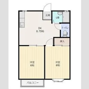 グリーンパークA【1階】の間取り