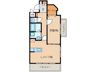 エクセレンスサンショウIII【4階】の間取り