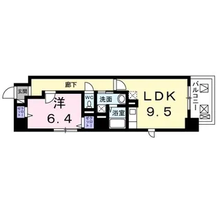 Residence難波宮【5階】の間取り