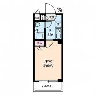 キャッスルマンション鶴間【1階】の間取り