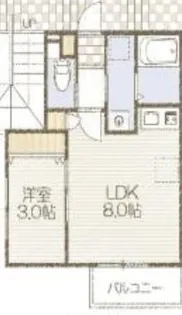 千葉県千葉市若葉区貝塚町【アパート】の間取り