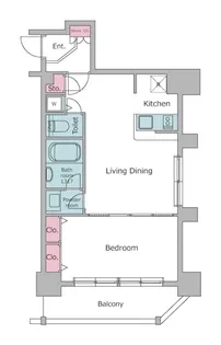 東京都千代田区岩本町1【マンション】の間取り