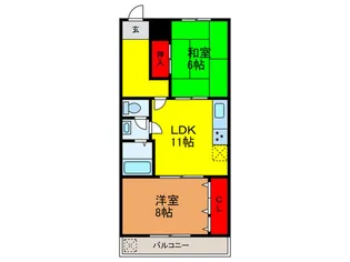 ネオコ-ポ寺澤 2号館【2階】の間取り