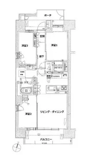 パークホームズ板橋本町ステーションコンフォート【10階】の間取り