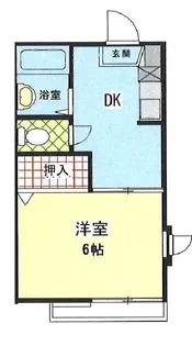 ジュネスヤマモト【2階】の間取り