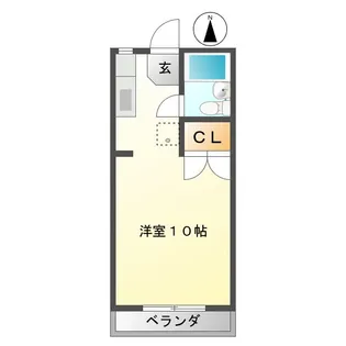 ハイツサンリバー【2階】の間取り