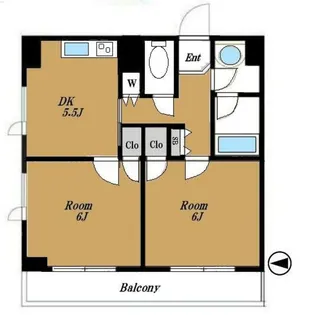 ルーブル神楽坂参番館【4階】の間取り