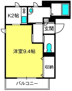 シャトーメルヴェーユ【1階】の間取り