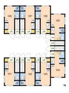 TOKYOβ用賀【1階】の間取り