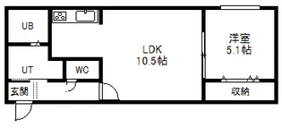 グランディール南十条【1階】の間取り