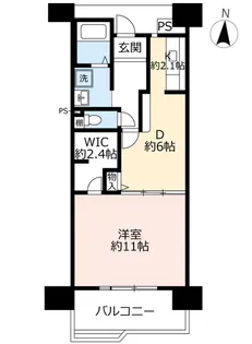 UR高見フローラルタウン四番街【5階】の間取り