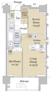 アクシルコート早稲田【3階】の間取り