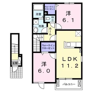 メゾン・ド・エレガンV【2階】の間取り