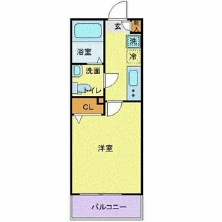 CITY SPIRE西新宿【2階】の間取り
