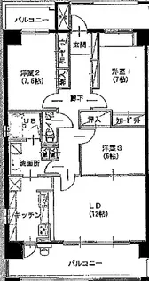 ハートフルライフIWASA1【3階】の間取り