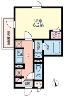 エムクォート三軒茶屋【4階】の間取り