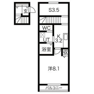 グランドゥールIII(C)【2階】の間取り