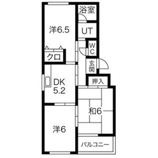 メゾンドアイン【4階】の間取り