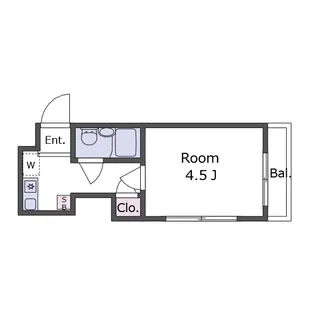 アネックス目黒【4階】の間取り