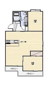 メゾン・ド・フールI【1階】の間取り