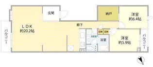 ハイツ向ヶ丘遊園(東三田)【11階】の間取り