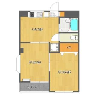 ラグジュアリーサンレイク【2階】の間取り