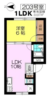 国立第2パールハイツ【2階】の間取り