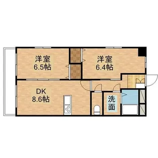 ハイアットコート【4階】の間取り