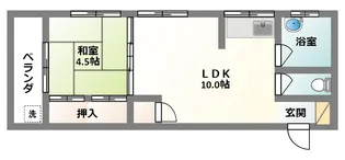 島アパート【3階】の間取り