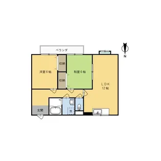 ライフステージ広瀬引土【3階】の間取り