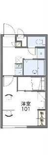 レオパレスリゾート一町縄【1階】の間取り