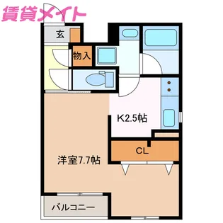 グリーンベルII【3階】の間取り