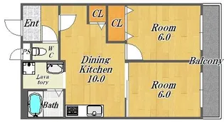 コーポ大喜【4階】の間取り