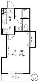 ブリムヒル荻窪【1階】の間取り