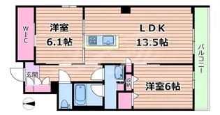 シャーメゾンウィステリアカーサ【3階】の間取り