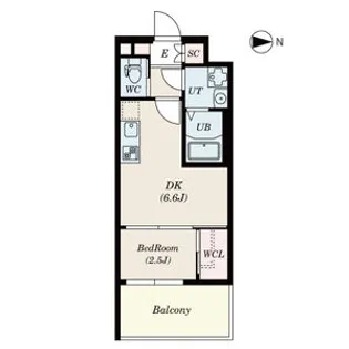 セレニテ三国プリエ【4階】の間取り