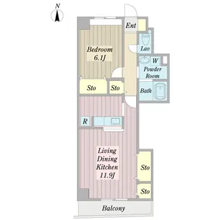 ma cherie【3階】の間取り