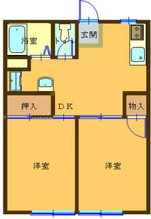 さくらレジデンス石下 B棟【3階】の間取り
