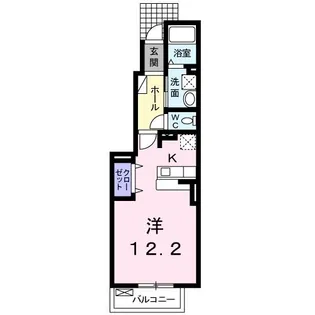 モントレゾール【1階】の間取り