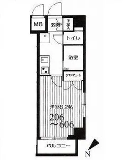 HF武蔵小山レジデンス【5階】の間取り