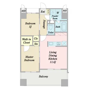 Culpaddy東大島【4階】の間取り
