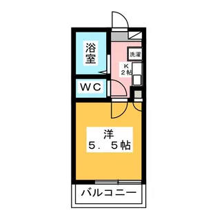 スカイパレス中村II【1階】の間取り