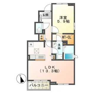 グランドステージ豊潤 D【1階】の間取り