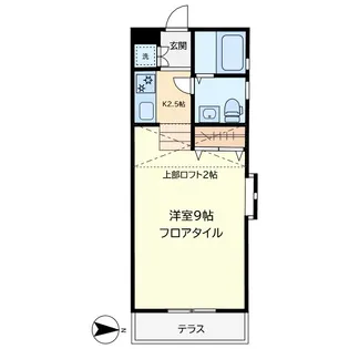 メゾンクレット【1階】の間取り