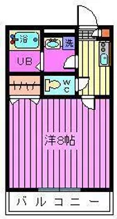 セレコーポ宝来【3階】の間取り