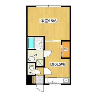 ハイムホクシン【1階】の間取り
