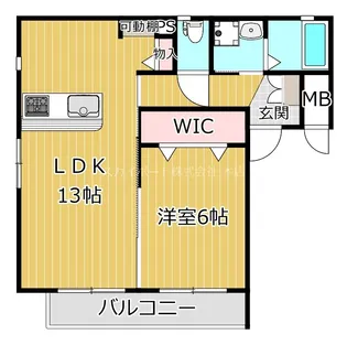 AGRUMES LE SECOND【3階】の間取り