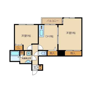 ヒルズ藤【3階】の間取り