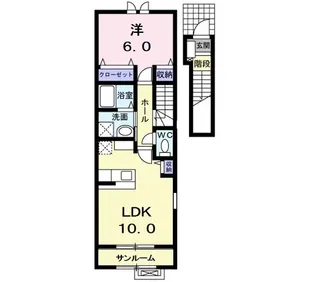 メゾンKOUYA【2階】の間取り